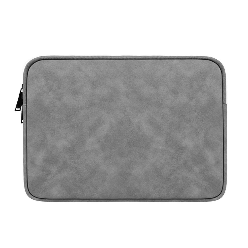 PU Leather Notebook Pouch Solid Color Laptop Case Durable Laptop Sleeve Bag  Computer Protection