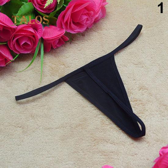 Talos Sexy Women Měkké Jednobarevné V-String T-back Kalhotky Spodní prádlo Tanga G-String Spodní prádlo