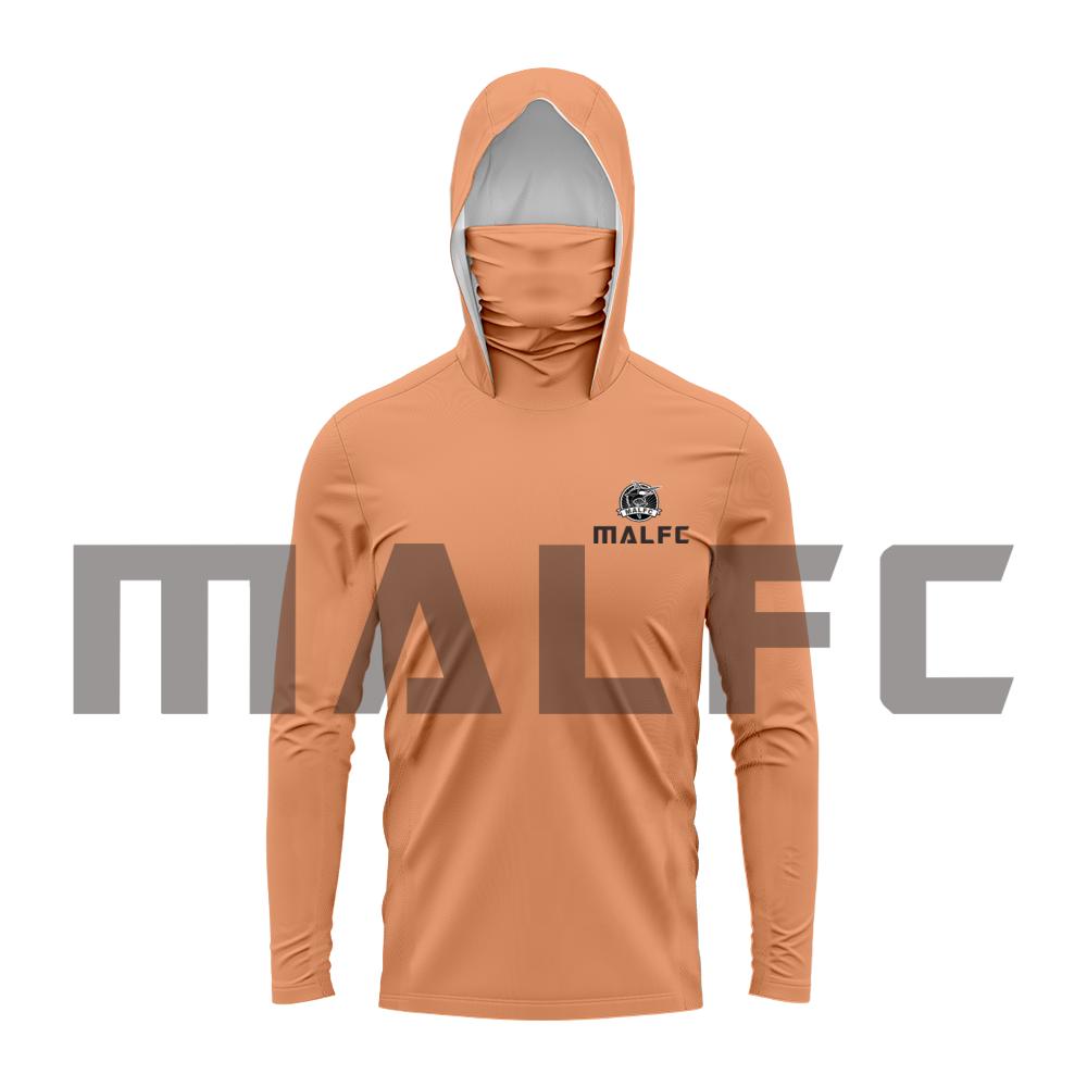 Camicia da pesca con cappuccio da uomo a maniche lunghe protezione UV Abbigliamento da pesca