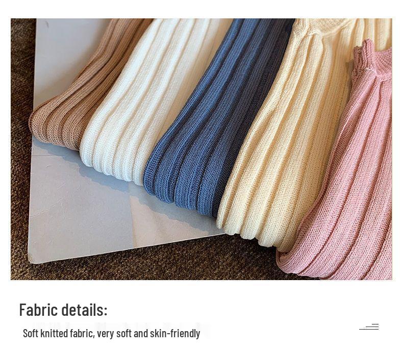 Ice Silk Korean-Style Sleeveless Camisole Tank for Women – Summer Knitted Round Neck Versatile Base Shirt