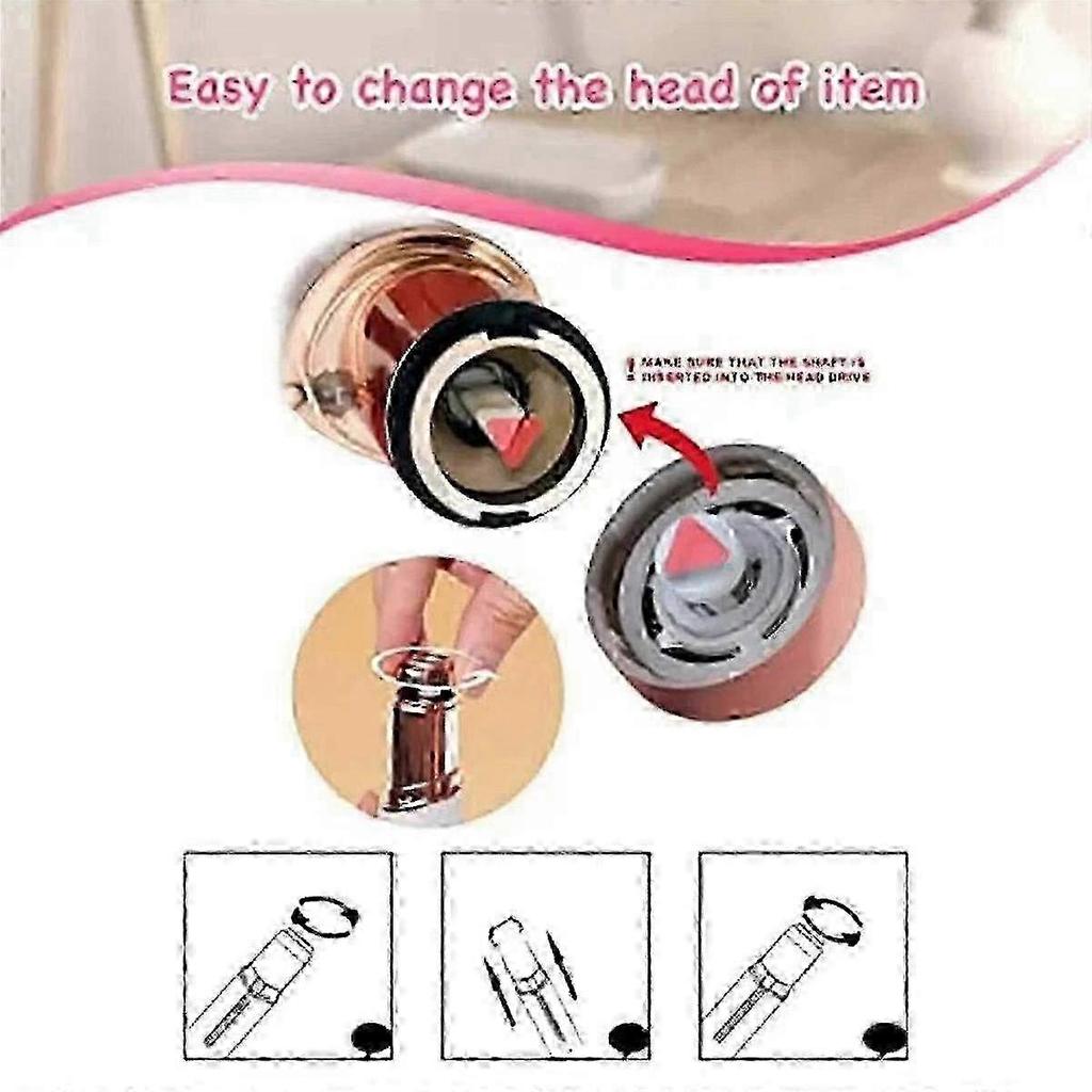 4 Stück Ersatzköpfe für Finishing Touch Flawless Gesichtshaarentferner - Schmerzfreie & Effektive Gesichtshaarentfernung für Frauen, Ersatzklingen