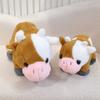 Simulation Cow Plush Toy Kids Soothing Companion Animal Doll Pillow Doll Birthday Gift