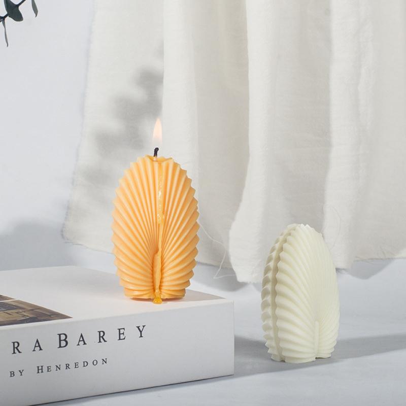 Candle Silicone Mould 3D Seashell Shaped Epoxy Resin Mold for DIY Candle Making Handmade Crafts Home Decoration