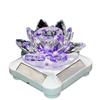 Rotating Crystal Lotus Solar Car Air Freshener & Aromatherapy Ornament