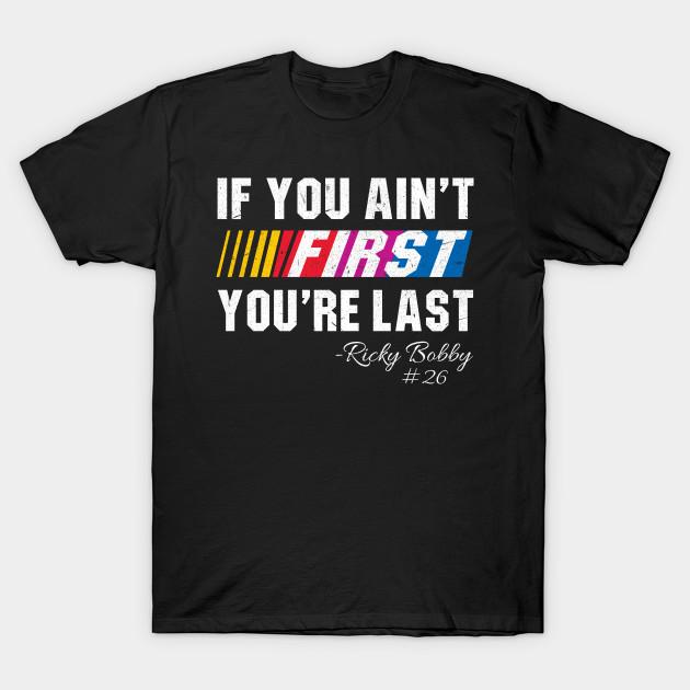 Men Black Print T-shirt If You Ain T First You Re Last No-Cut Transfer Paper Print Cotton Tshirt S чёрный
