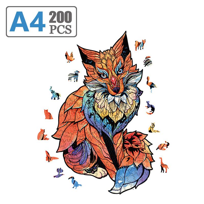 Buntes süßes Katzen-Holzpuzzle, personalisiertes 3D-Puzzle, Geschenk für Erwachsene und Kinder, Formbrett-Set, Spielzeug, DIY, interaktives Spiel, Spielzeug A21