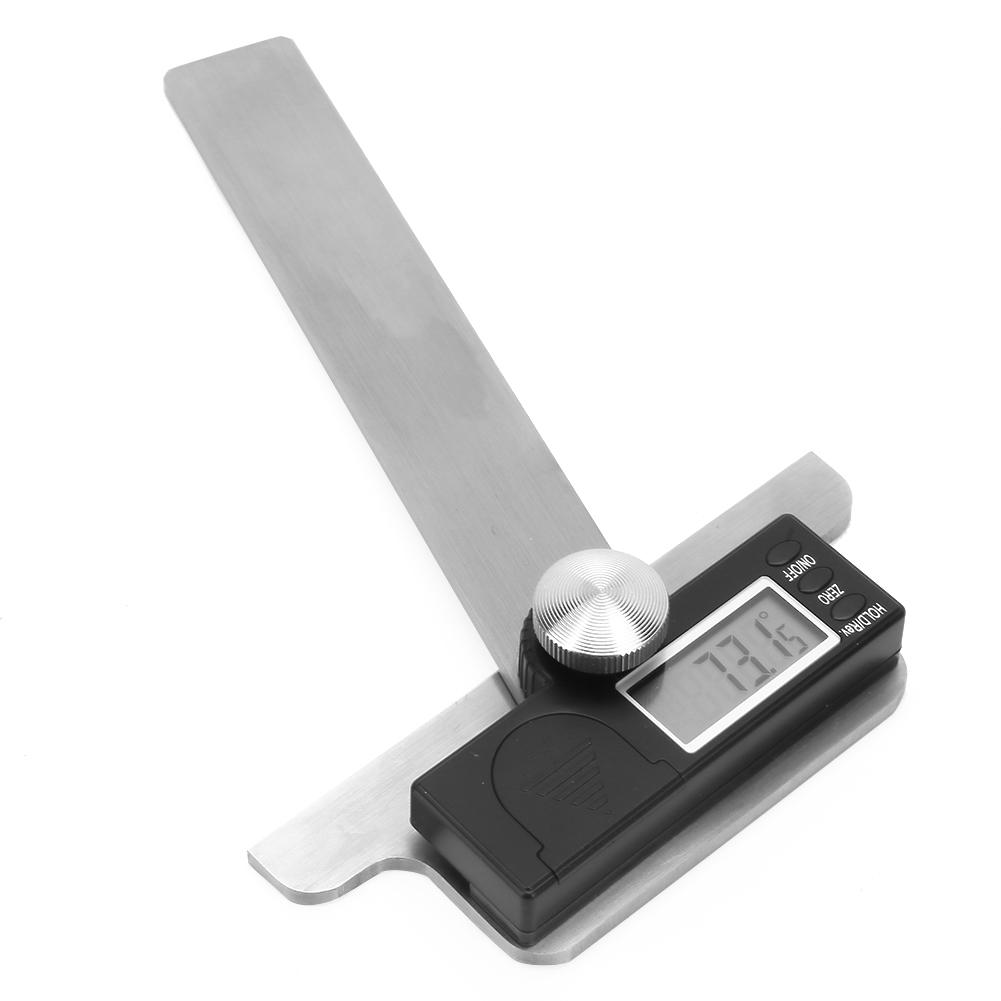 Stainless Steel Goniometer 0 180 Degrees  Electric Angle Finder Digital Angle Ruler 0.01 Degrees