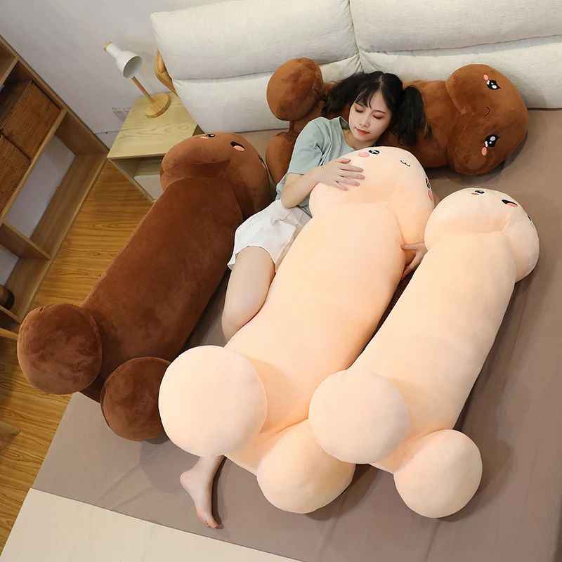 Large Plush Penis Body Pillow Giant Long Dildo Dick Stuffed Cushion Soft Decorative Dick Body Pillow Adult Back Cushion Decor