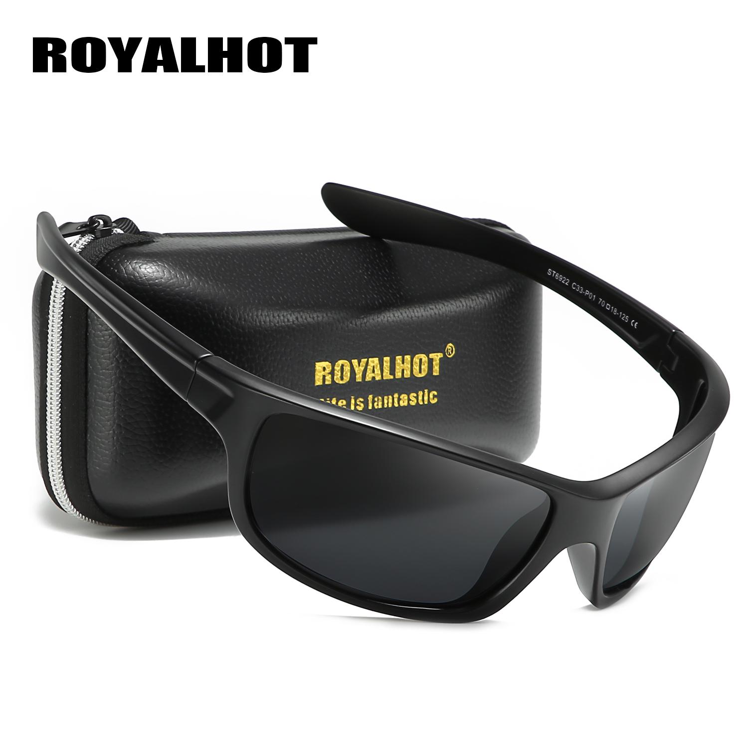 

RoyalHot унисекс поляризационные солнцезащитные очки в стиле научной фантастики винтажные солнцезащитные очки ретро очки оттенки, UV400 матовый черный