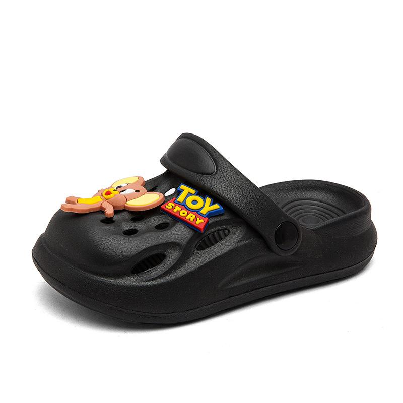 Children's hole shoes new summer baby boys slippers girls indoor and outdoor non-slip bag head beach shoes breathable