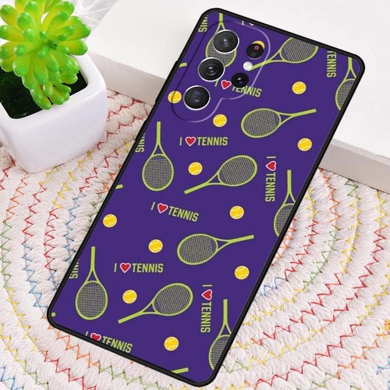 Tennis Pattern TPU Phone Case For Samsung Galaxy Note 10 Pro S26 S25 S24 S23 S22 Ultra Plus S21 FE S20 Shockproof Cover