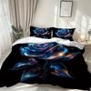Glänzendes Blumen-Bettwäsche-Set 3D-Druck Bettbezug-Set Weich Einzelbett-Doppelbett Queen-Size Bettwäsche-Set Heimdekorationen Für Schlafzimmer