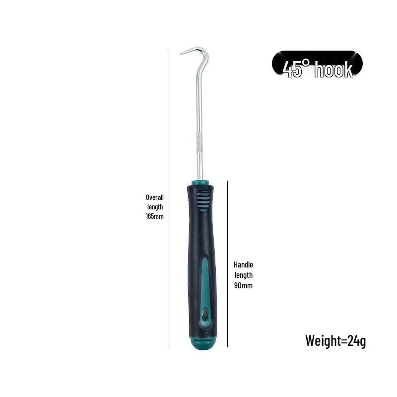 4-Piece Oil Seal Hook Set for Auto Repair - O-Ring Puller & Remover Tools