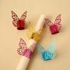 10 Pcs 3D Butterfly Gift Wrap Hollow Butterfly Glitter Wrapping Ribbon for Craft Floral Wedding Gift Wrapping