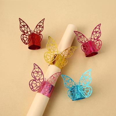10 Piezas Papel de Regalo Mariposa 3D Mariposa Hueca Cinta de Envoltura con Purpurina para Manualidades Floral Boda Envoltura de Regalo