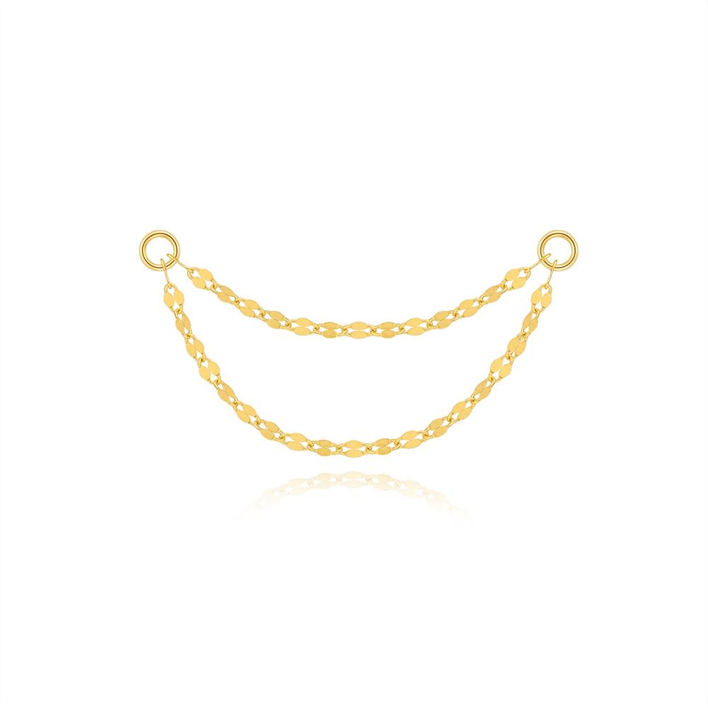 AIDE 1PC 925 Silver Zircon Piercing Chain Fit For Earring Hoops Ear Bone Studs DIY y2K Lucky Red Koi Fish Jewelry Accessories