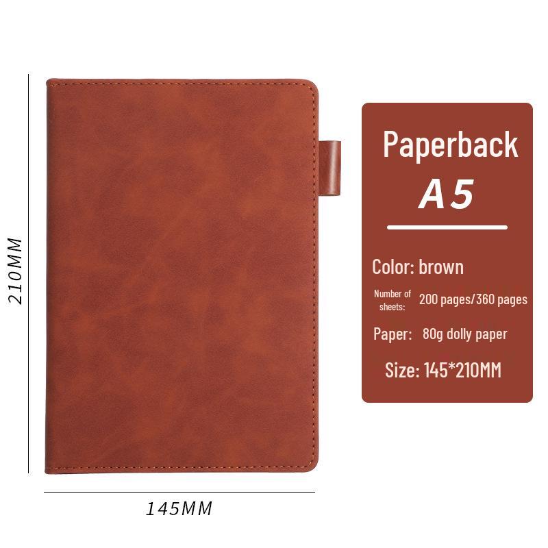 Carnet de Notes Business Épais A5 - Journal Intime Minimaliste, Logo Personnalisable