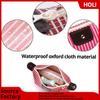 Travel Portable Bag Striped Folding Dumplings Shape Wash Bags for Makeup Storage Women Cosmetic Sundries Travel Portable Bag