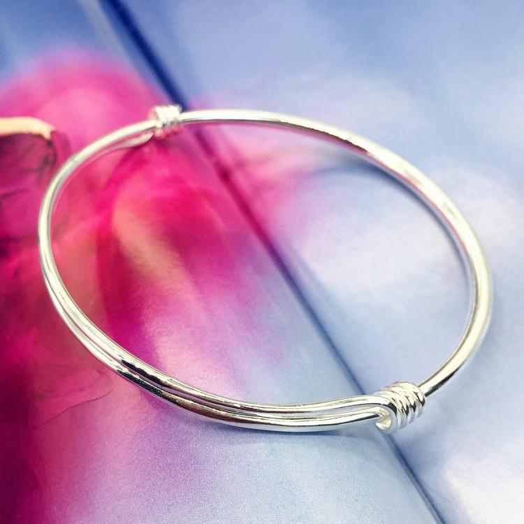 New small fresh bell anklet, silver fashion anklet, girls glossy simple and versatile temperament anklet