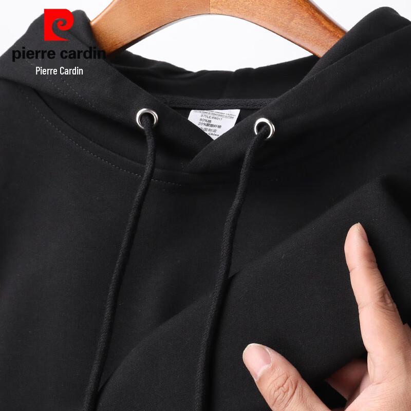 Pánská jednobarevná ležérní mikina s kapucí Pierre Cardin