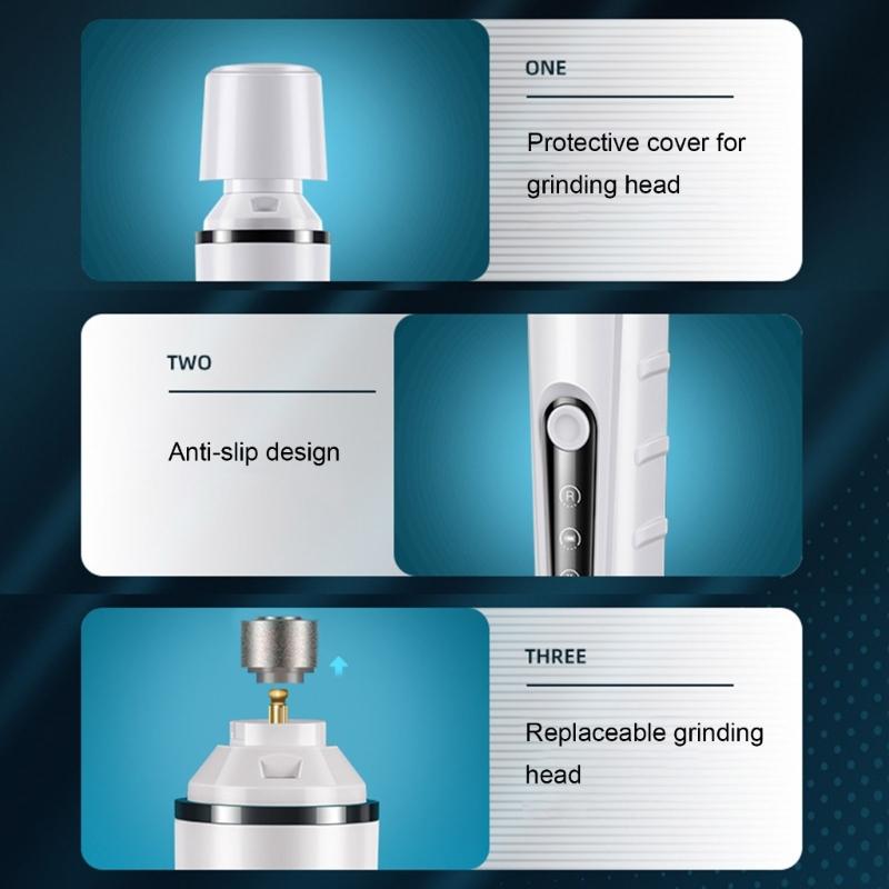 USB Chargeable Pet Nail Groomer Nail Grinder With Quiet Operate And Efficient Grinding Head For Home and Travel Use