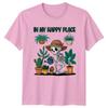 In My Happy Place Unisexs TShirt Indoor Plants Gardening Halloween Gift For Her
