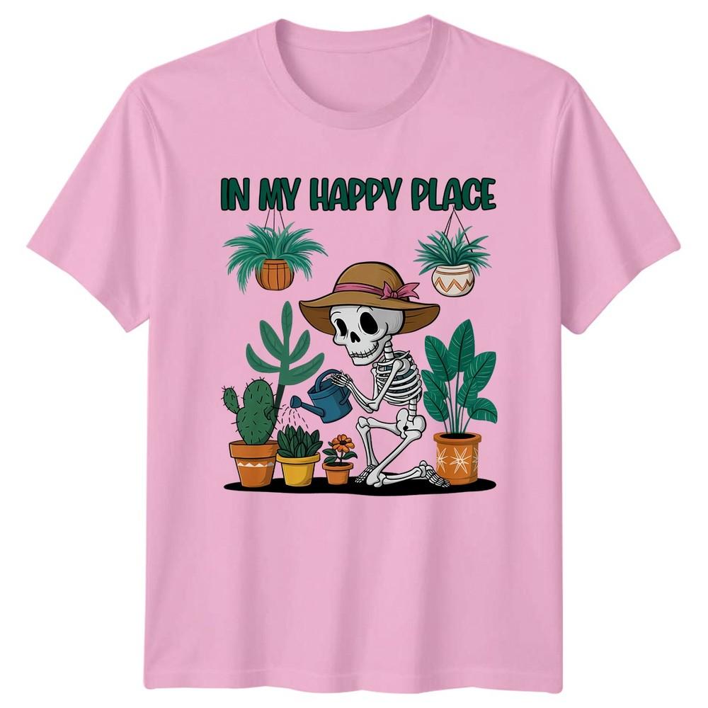 In My Happy Place Unisexs TShirt Indoor Plants Gardening Halloween Gift For Her