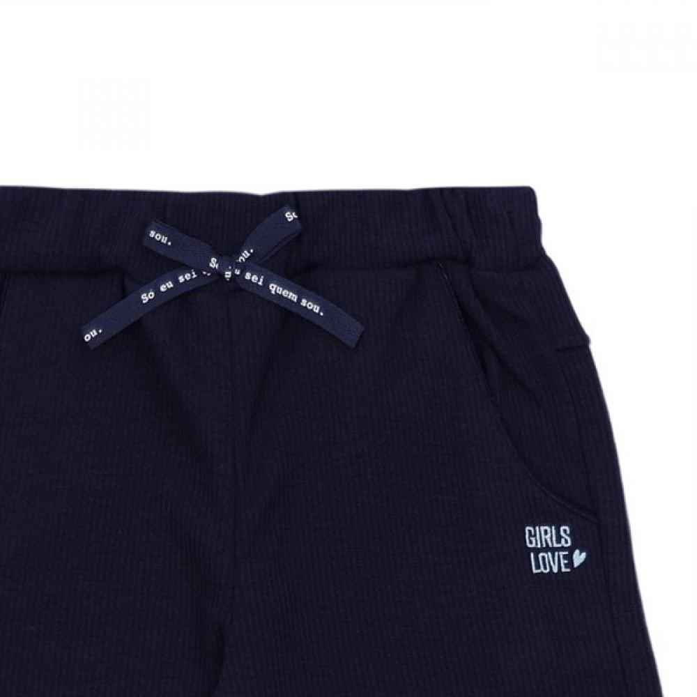 Tiffany Navy Ribbed Pants T54kbp010