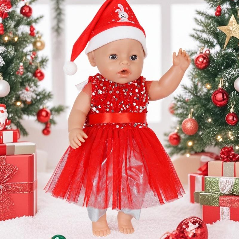 Festival Doll Outfit For 16-18Inch Figure Doll Halloween Christmas Costume Holiday Theme Clothes for Kids Pretend Play
