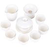 Elegant Dehua White Porcelain Tea Set
