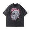 Punk 2023 Summer Vintage T-shirt Streetwear Dennis Rodman Print T-shirt Oversize T Shirt Loose Casual Men Women Washed T843