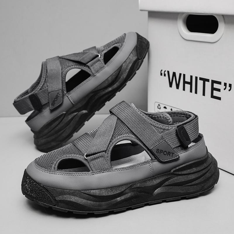 

2014 Летние сандалии Мужские оригинальные туфли Мужские сандалии EVA Дышащие повседневные для дизайнеров Роскошные мужские сандалии Шлепанцы Тапочки 44 серый