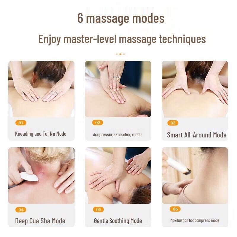 AUX Neck and Shoulder Massager Pillow with Heat Therapy