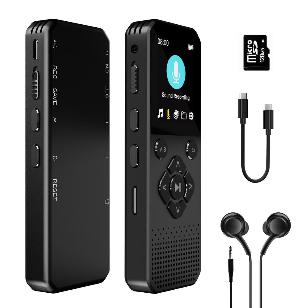 High-Definition Noise-Reducing Voice Recorder with Long Standby for Students and Business Meetings