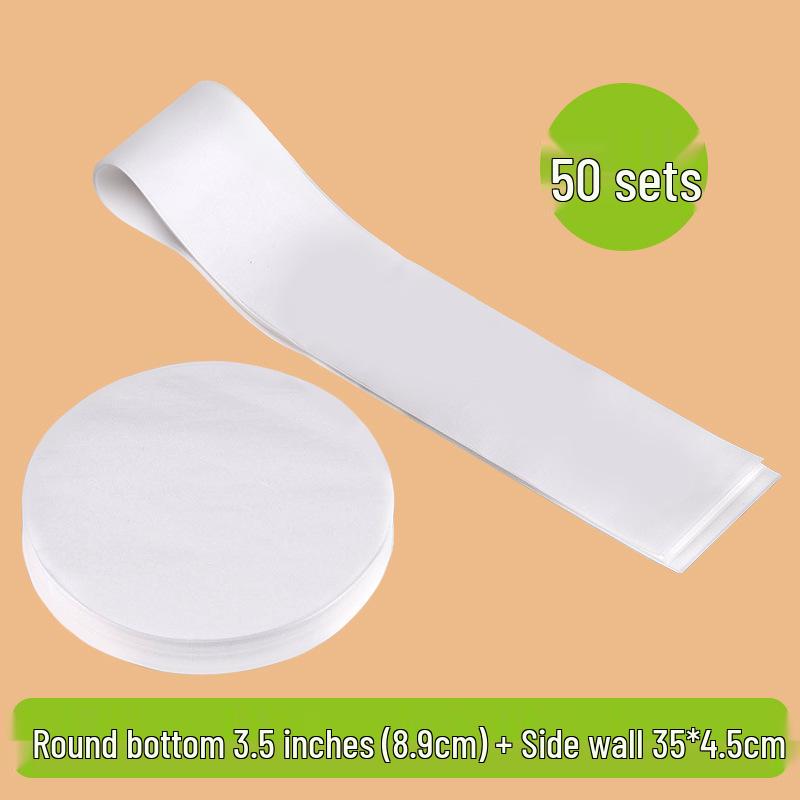 

Baking Chiffon Cake Parchment Paper: Non-stick Silicone Oil Liner for 4/6/8/10 Inch Molds 50 sets/package