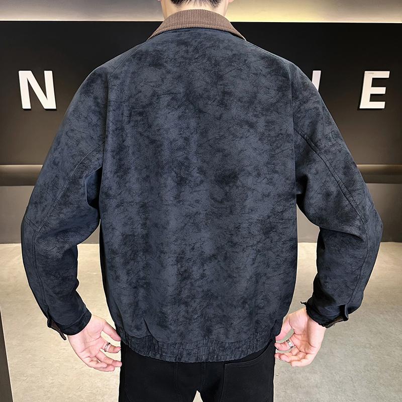 Leather Jacket Men's Motorcycle Style Fashionable Men's Jacket