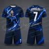 2026 Special Edition No.7 Fans Football Jersey 2 Piece Set Sportwear Summer Breathable Casual Kids Tshirt Shorts Set