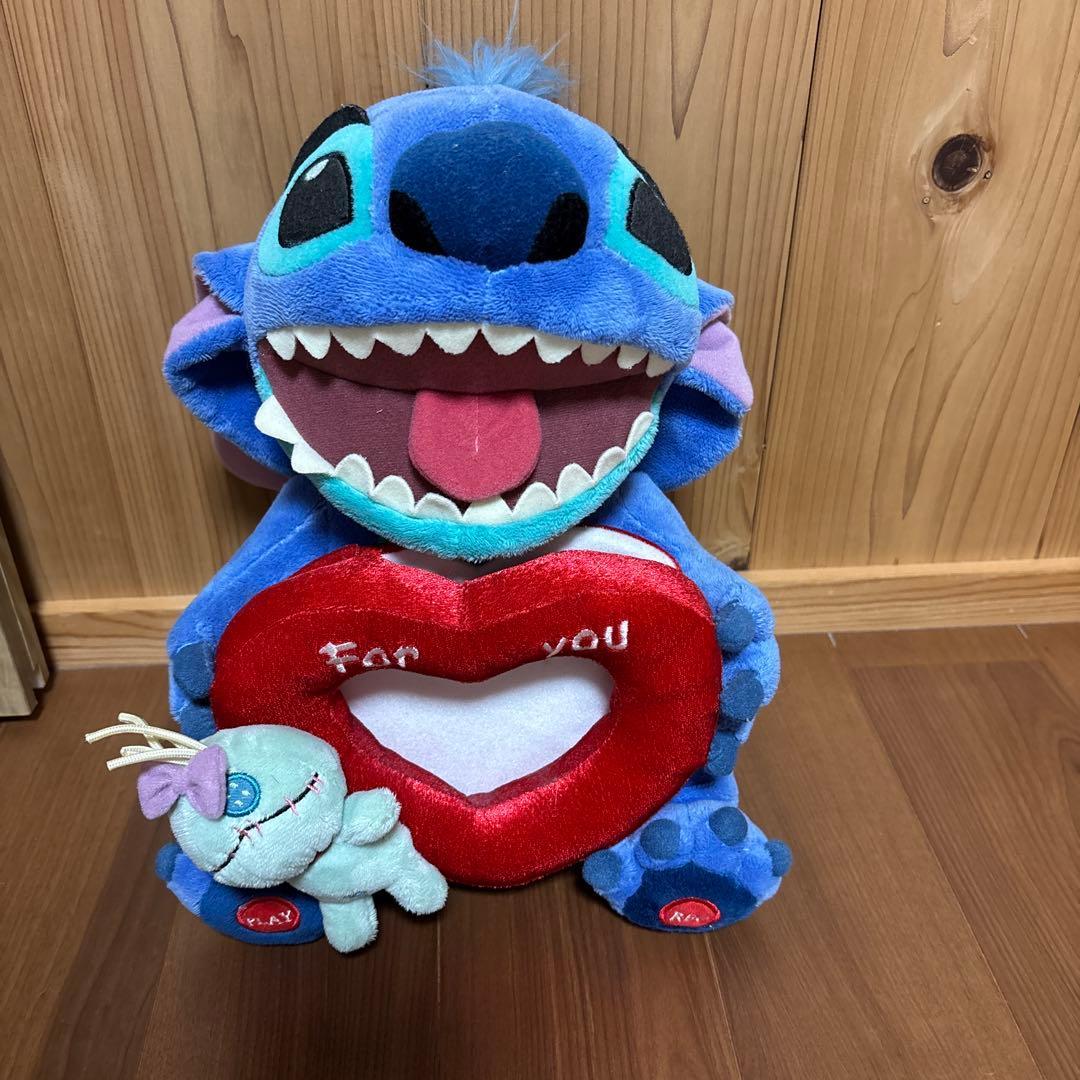 Stitch photo holder stuffed toy