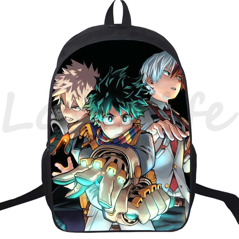 Anime Backpack My Hero Academia School Bags for Boys Girls Boku No Hero Academia Bagpack Teens Travel Bag Rucksack Kids Mochila