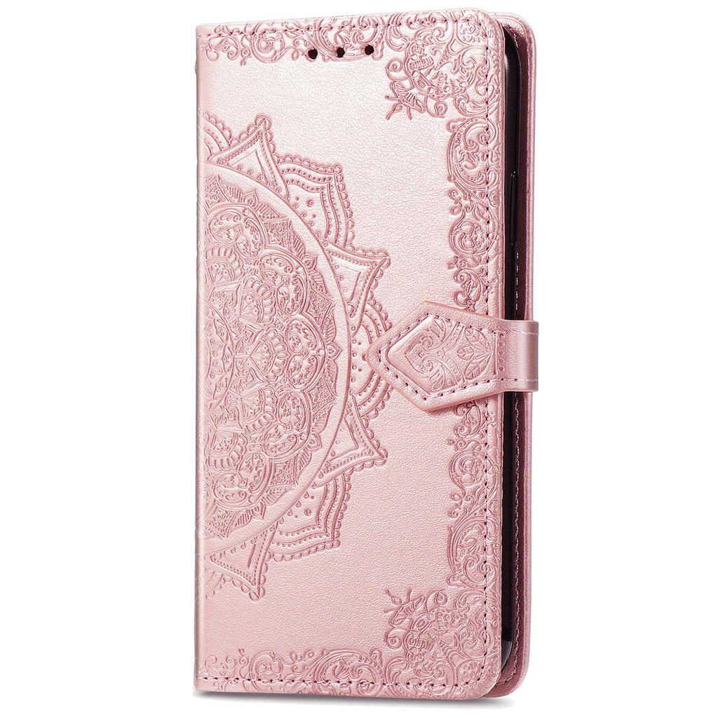 For Honor 200 Lite Case Stand Function Embossed Mandala Pattern PU Leather Phone Cover