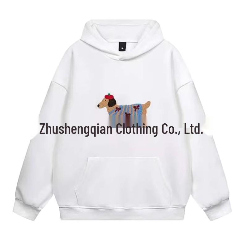 Damen Kapuzenpullover mit tief angesetzten Schultern und Taschen - Europäische & Amerikanische Lässige Mode