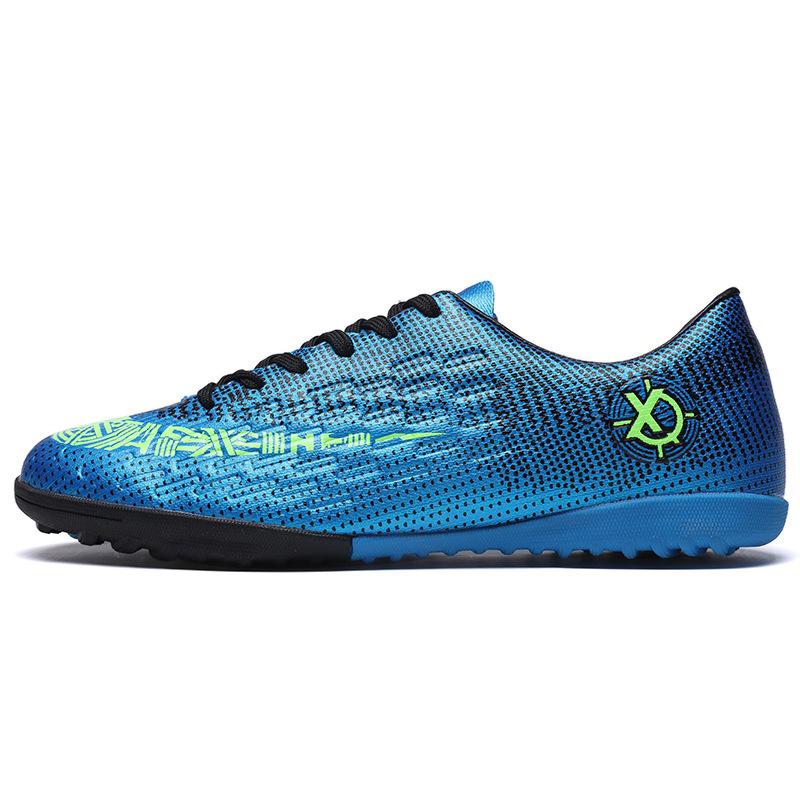 Football Shoes New Children's Students Spike Broken Diced Game Shoes Men's and Women's C Luo Assassin AG Large Size Low-top Training Shoes