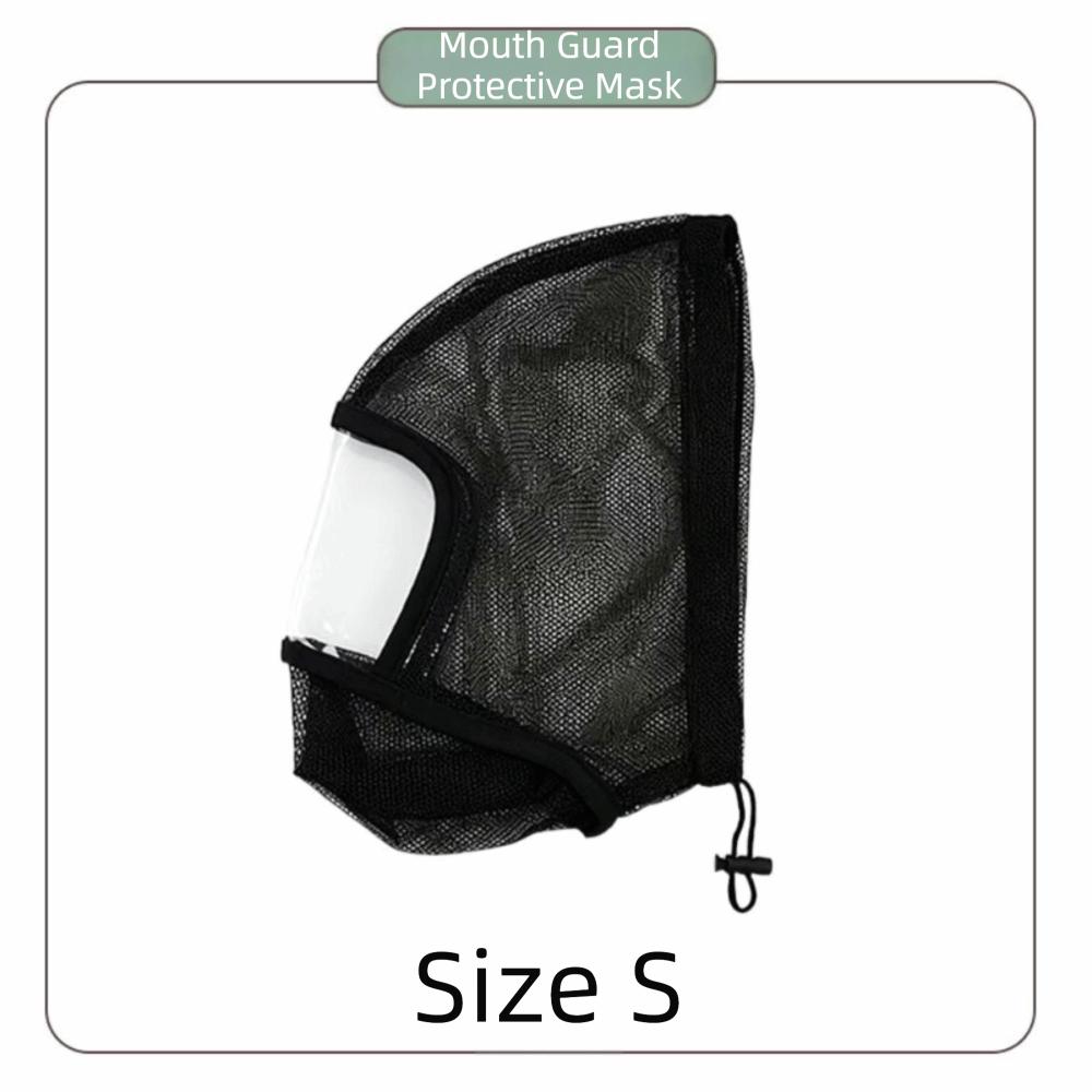 Breathable Dog Protective Mask Mesh Net Mosquito Bite Prevention Mask Outdoor Trip Prevention