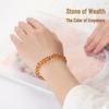 Elegant Yellow Crystal Wealth Abacus Bead Bracelet for Men and Women