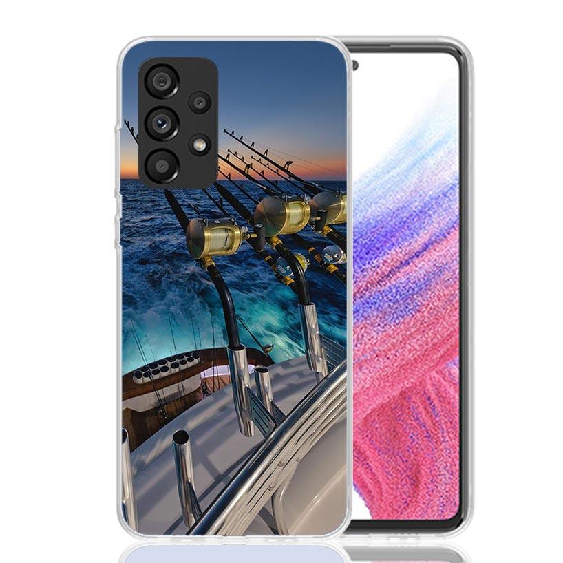 Carp Fish Fishing Rod Hook Phone Case for Samsung Galaxy A17 A16 A15 A14 A13 A57 A56 A55 A54 A53 A37 A36 A35 A34 A33 A26 A25 A24