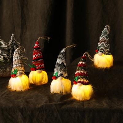 Weihnachtswichtel mit LED-Licht, Weihnachtsbaum-Anhänger, Neujahrsgeschenk für Kinder, Weihnachtsdekoration für Zuhause, Navidad 2025