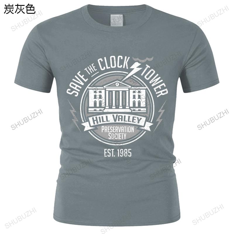 Men's Harajuku T-shirt  Top Male Brand Hip Hop Short Sleeve Back To The Future Tshirt Female Vintage Crewneck T-shirt