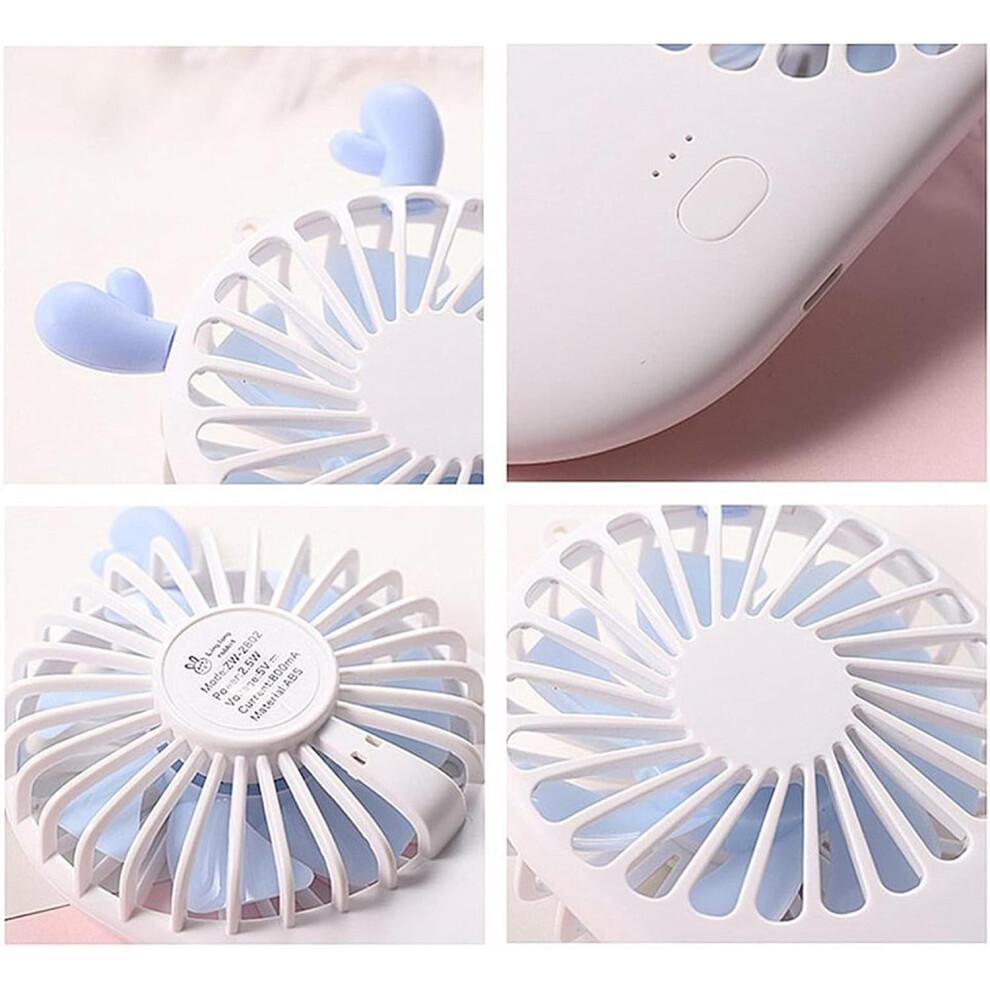 Mini Handheld Fan Cute USB Chargeable 3 Mode Adjustable Summer Cooler