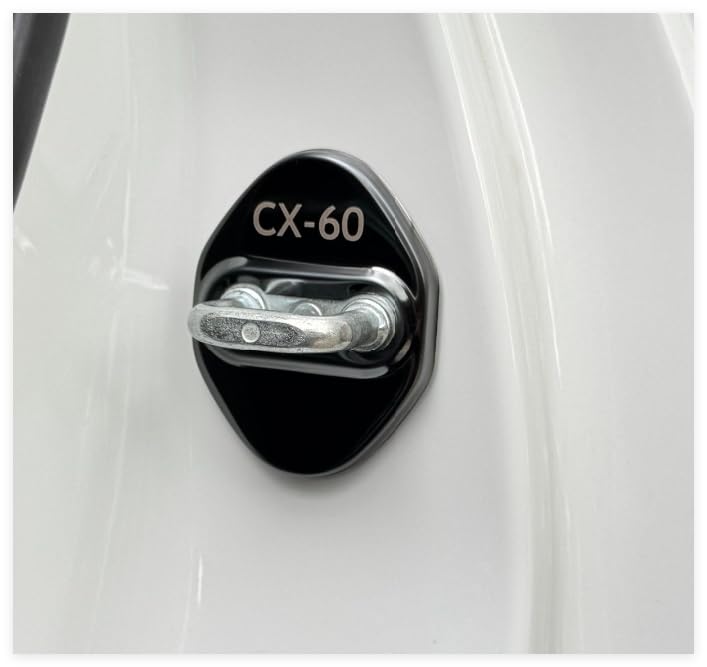 TADOKAPATU CX60-MGB Striker Cover for Mazda CX-60 Door Lock Cover Plating Accessories Interior Parts