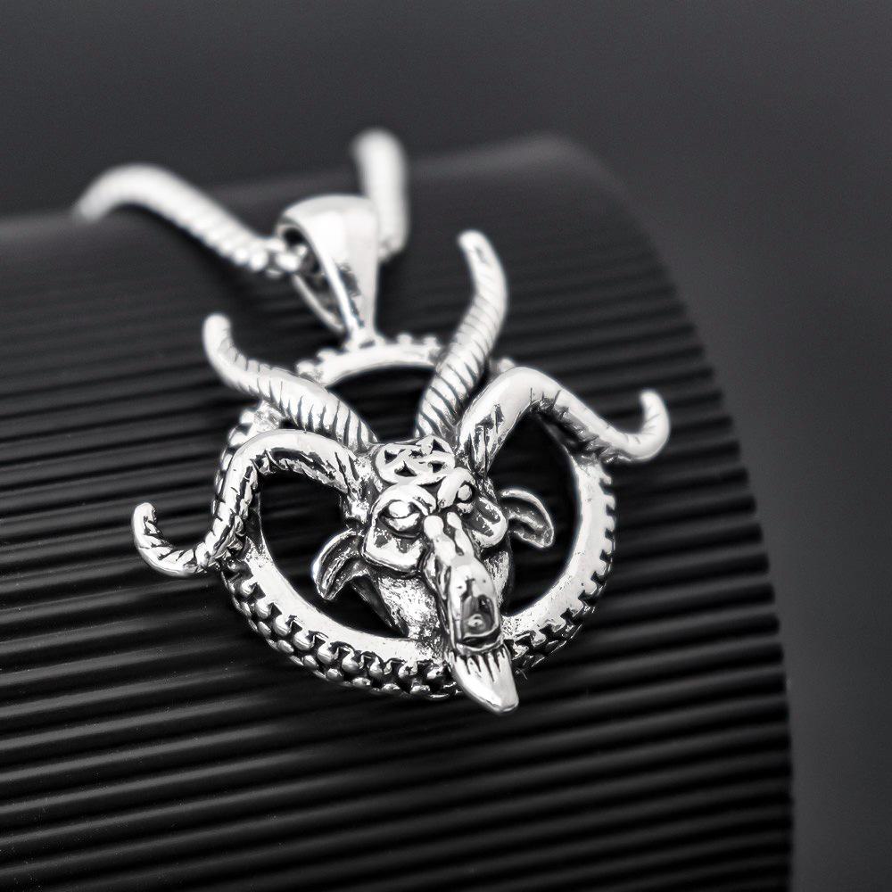 Jewelry Vintage Ram Ram Horn Men's Pendant Necklace